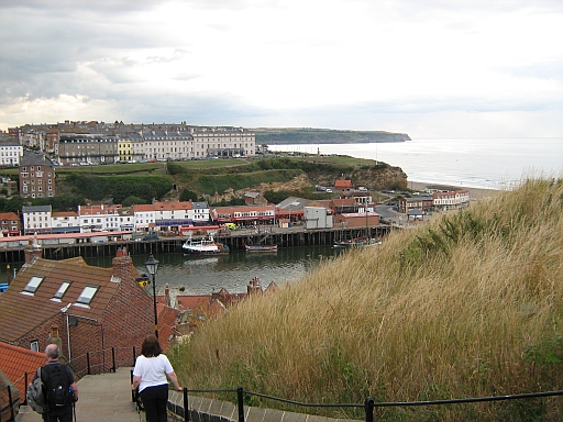 Whitby Harbour and the norther bay seen from the 199 steps